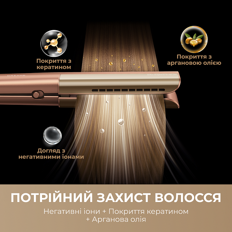 Випрямляч для волосся DREAME Aero Straight Gold AMA10A