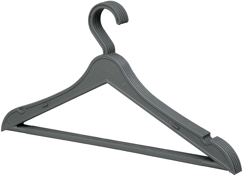Вішалка VIOLET HOUSE 2000 д/од. пластикова (5 шт) Gray (2000 PLASTIC HANGER Gray)