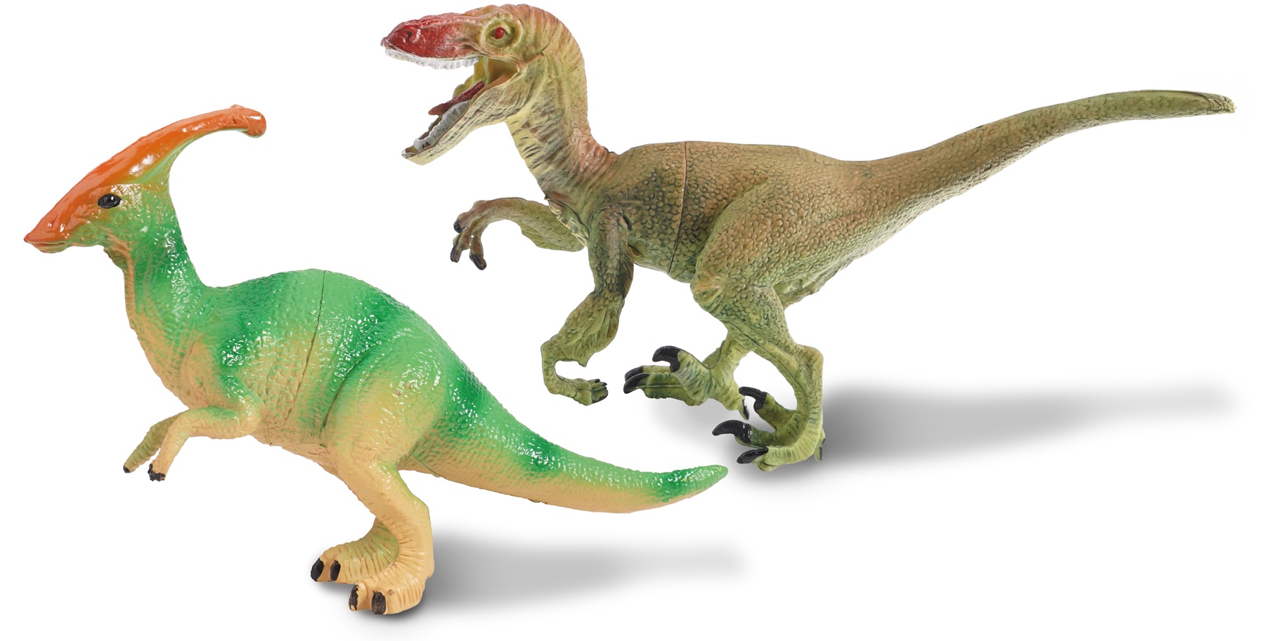 Набір фігурок Dino World Паразауролоф та Карнотавр