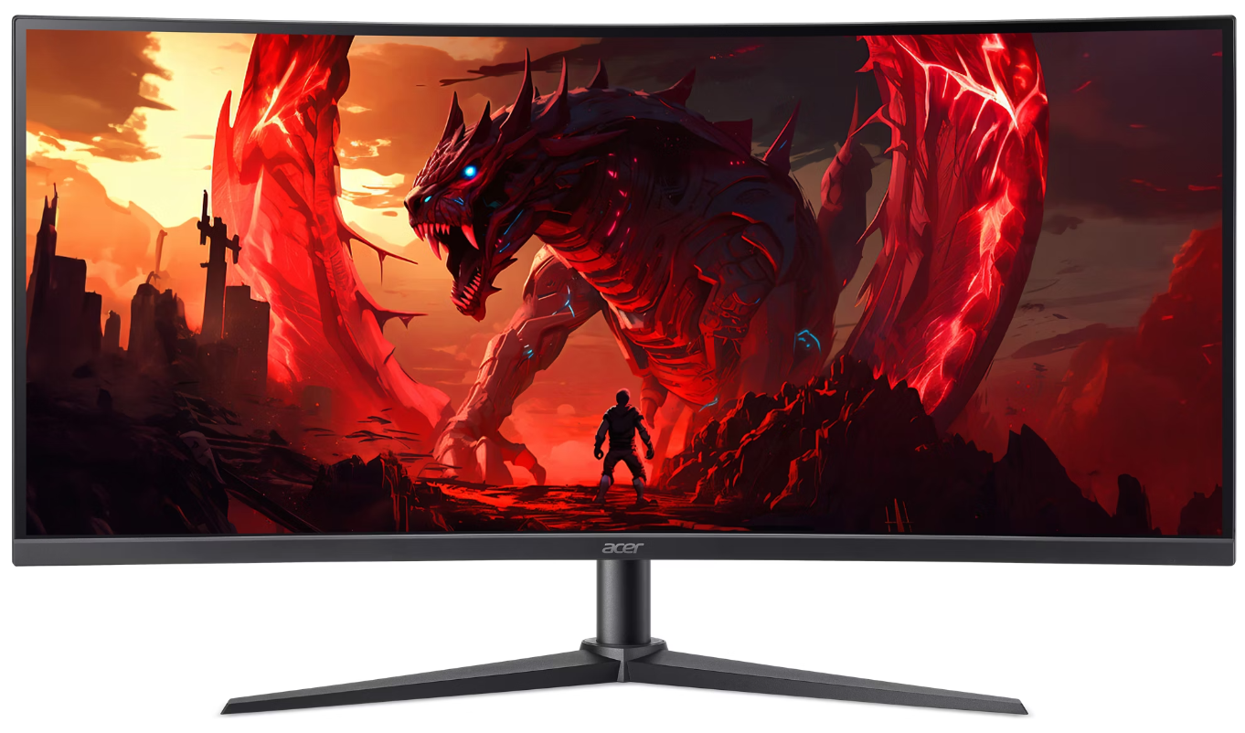 Монiтор TFT ACER 34" XZ340CURW0bmiiphx (UM.CX0EE.018) 21:9 VA Curved WQHD 240Hz HDMI DP HAS MM Black