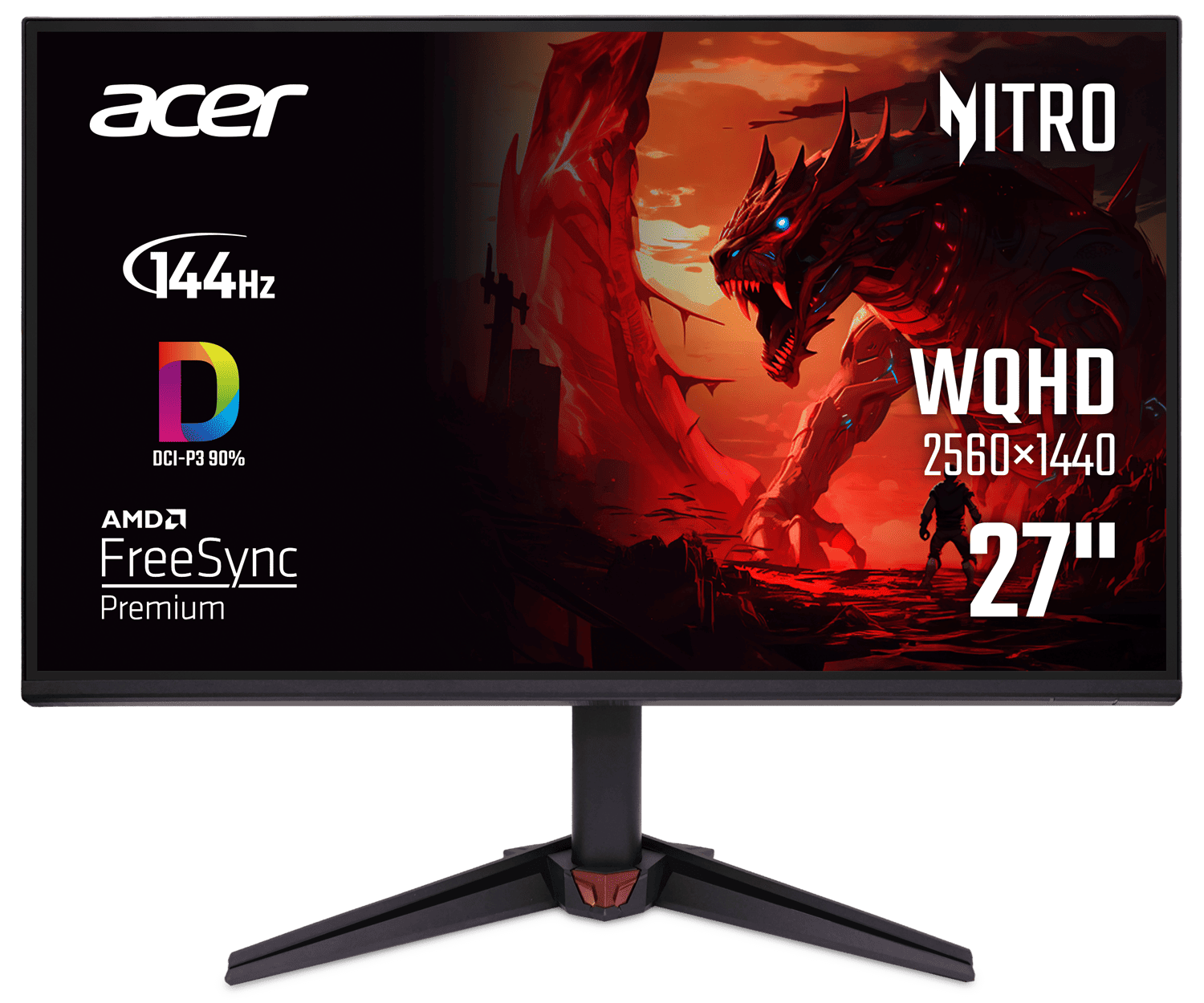 Монiтор TFT ACER 27" Nitro VG270UP6bmiipx (UM.HV0EE.609) QHD IPS 144Hz 2*HDMI DP MM Black