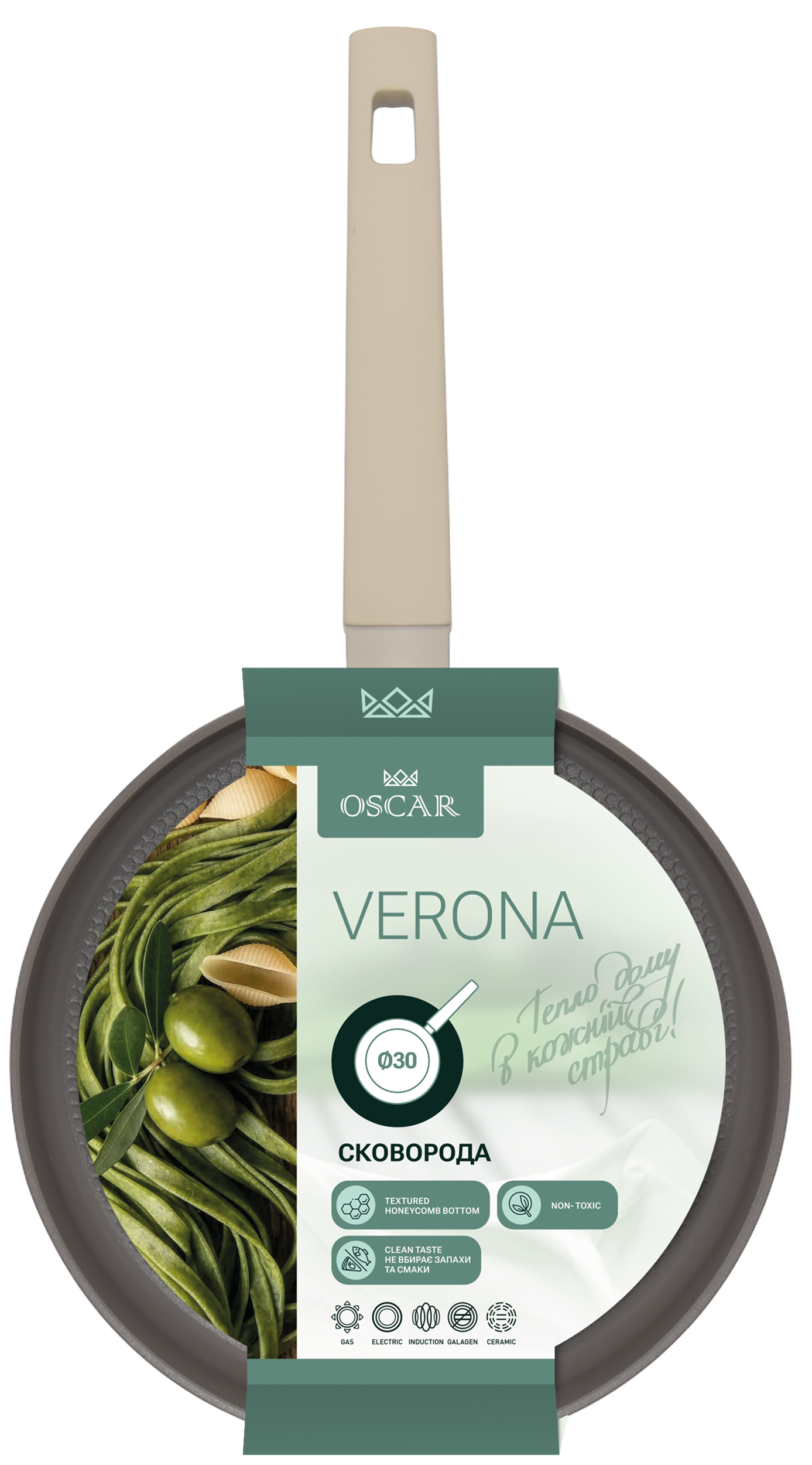 Сковорода OSCAR VERONA 30 см new (OSR-1104-30/n)