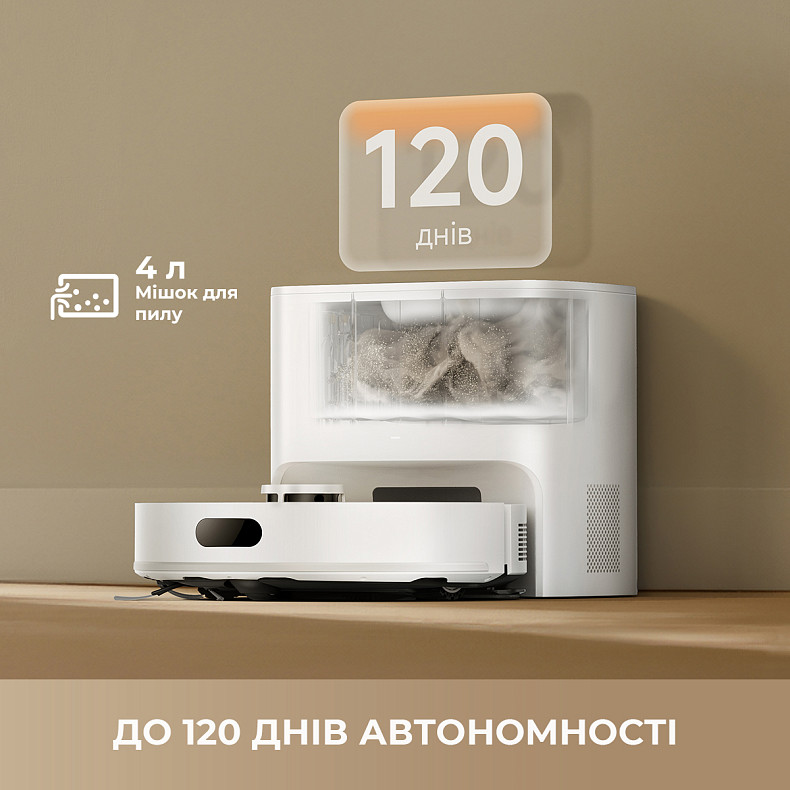 Пилосос-робот DREAME Bot F20 Plus White