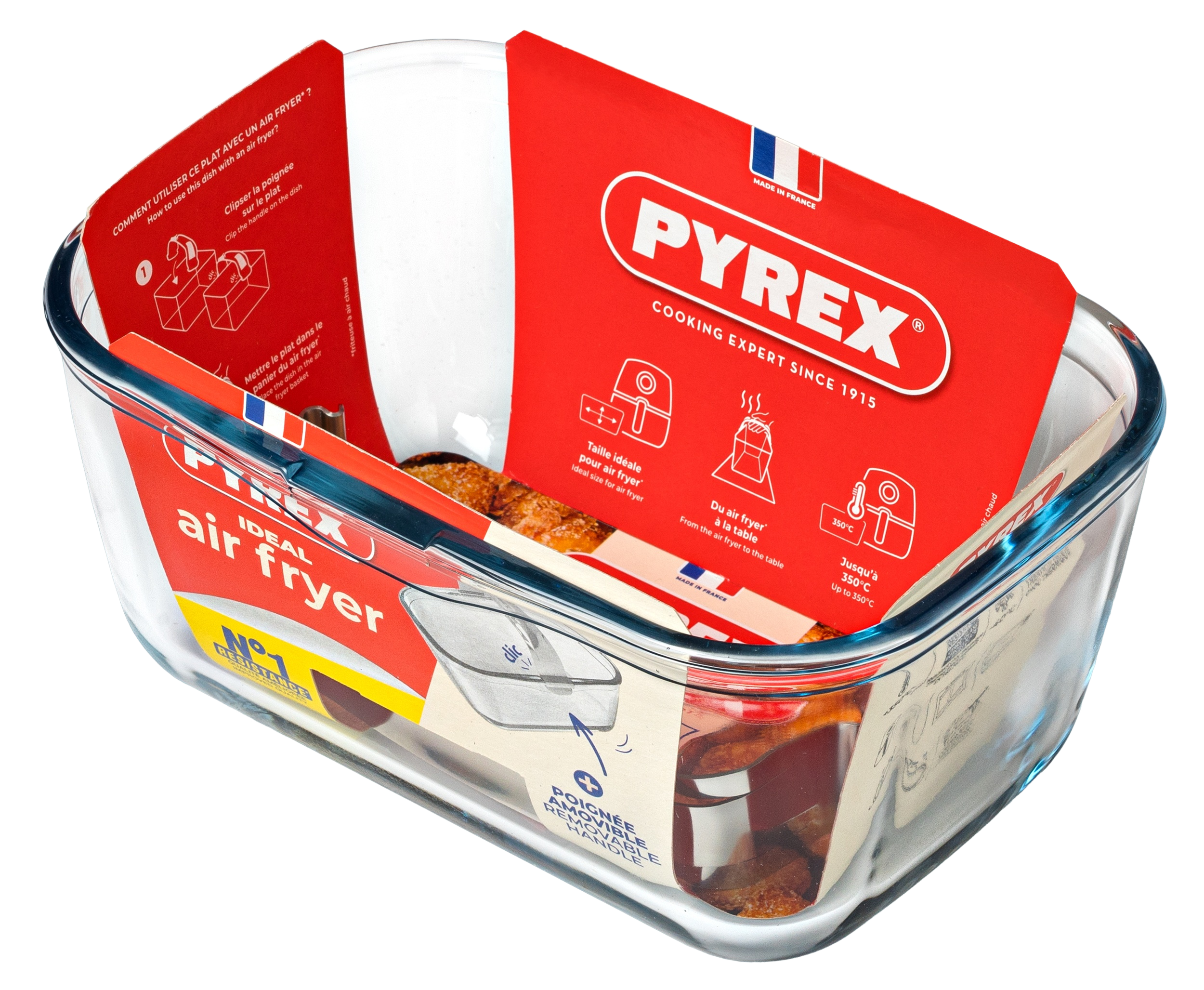 Форма с/к PYREX AIRFRYER прям. з ручкою (1,55л) (300U300)