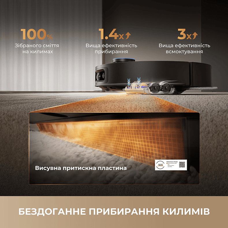 Пилосос-робот DREAME Bot X60 Ultra Complete Black (RLX87DE)