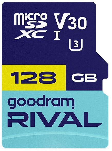 Картка пам'ятi GOODRAM RIVAL microSDXC 128GB V30 (UHS I U3)+ ad