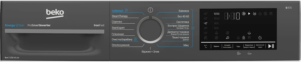 Пральна машина BEKO BM3WFU48215WPAA