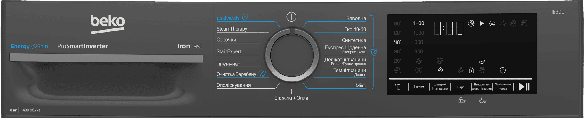 Пральна машина BEKO BM3WFU48415APAA2