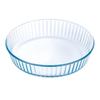 Форма с/к PYREX форма стекл.кругл. 26см (2,1л) рифл выс борт. вклад (818BN00/B046)