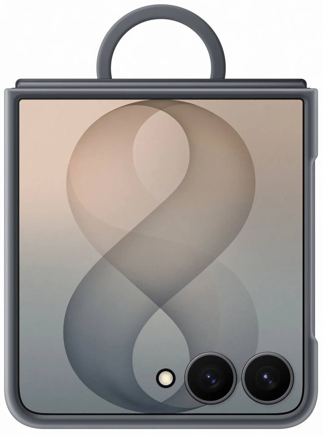 Чохол для смартф. SAMSUNG для Flip 8 Silicone Ring Magnet Case EF-EF776CBEGUA / Чорний