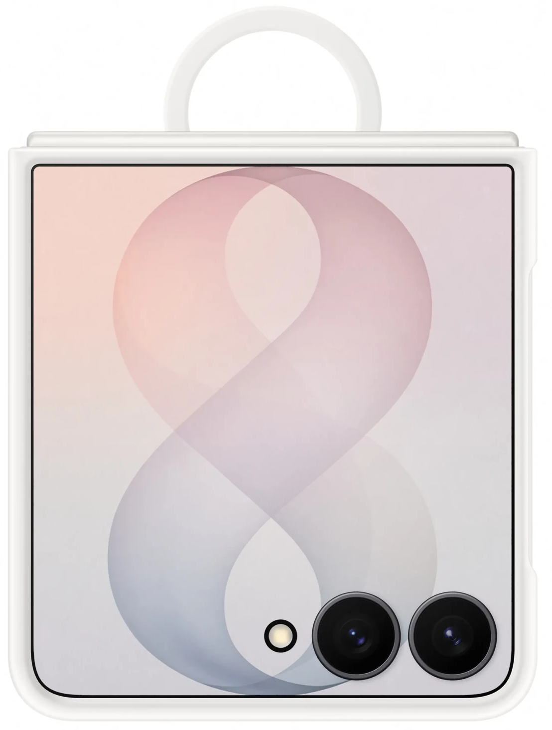 Чохол для смартф. SAMSUNG для Flip 8 Silicone Ring Magnet Case EF-EF776CWEGUA / Білий