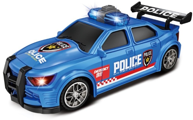 Іграшка CARS S Поліцейська машина синя 1:20 (інерція, звук, світло)