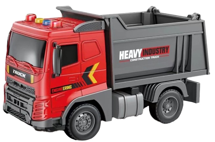 Іграшка CARS S Вантажівка червона 1:20 (інерція, звук, світло, кузов відкидається і відкривається)