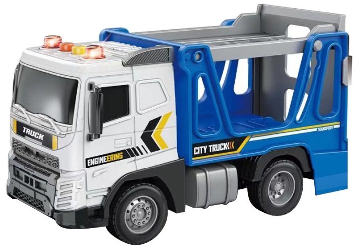 Іграшка CARS S Автовоз синій 1:20 (інерція, звук, світло, кузов відривається)