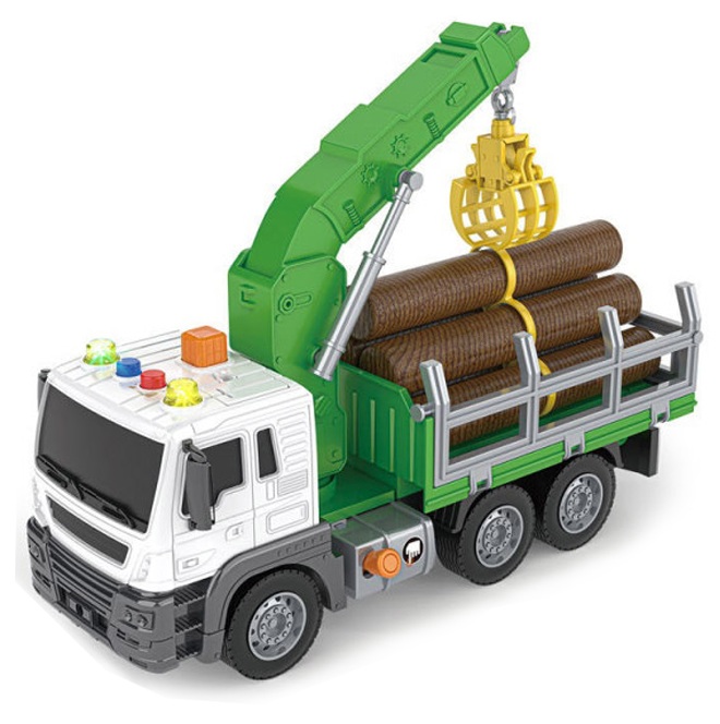 Іграшка CARS S Лісовоз 1:16 (рухомі частини, інерція, звук, світло, вихлоп)