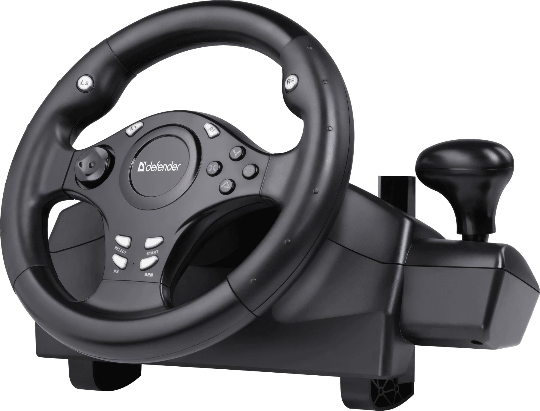 Ігрове кермо Defender Rager Black (64067) (7293241)