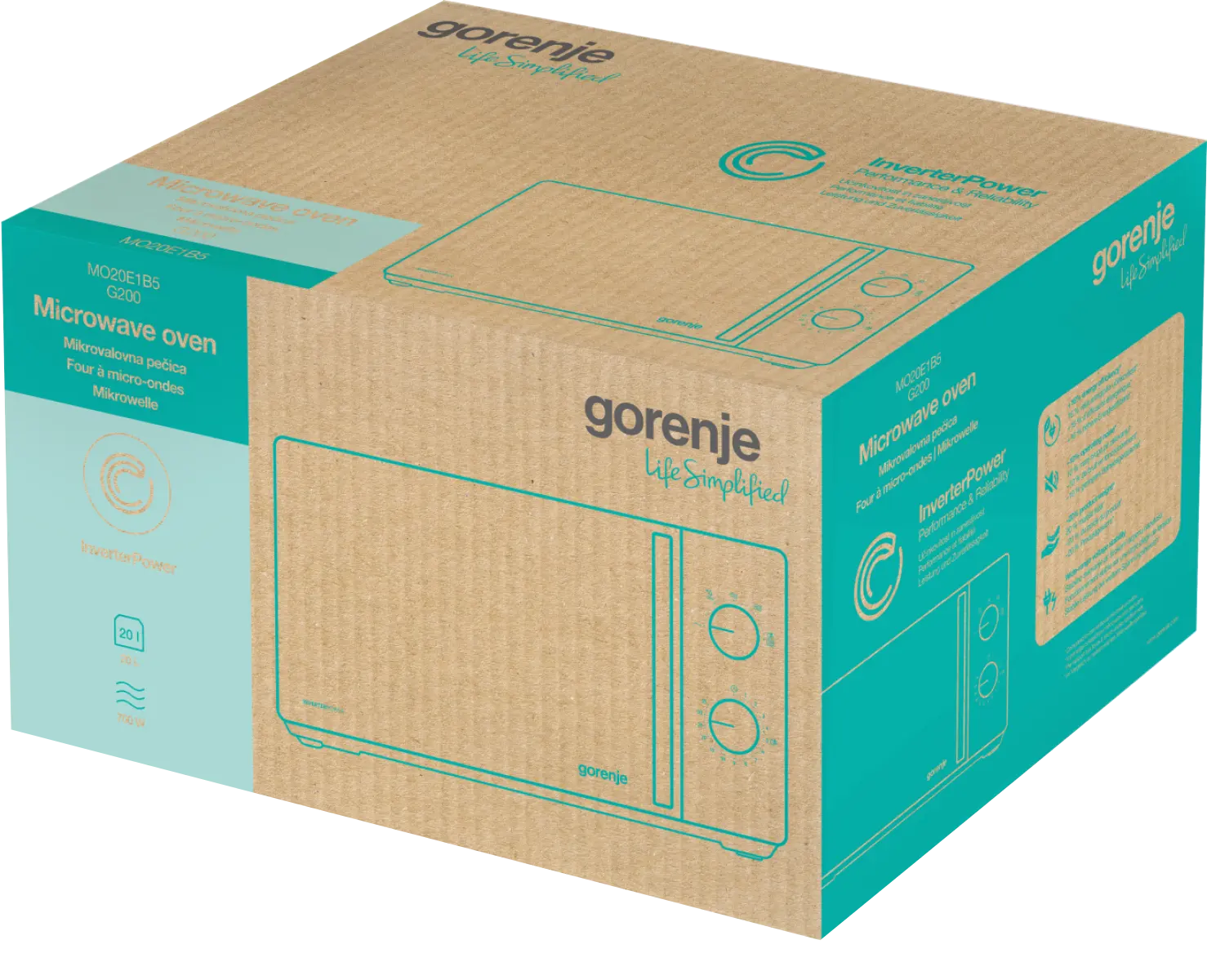 Мікрохвильова піч GORENJE MO20E1B5 (C20MXP99-G7E-B1B)