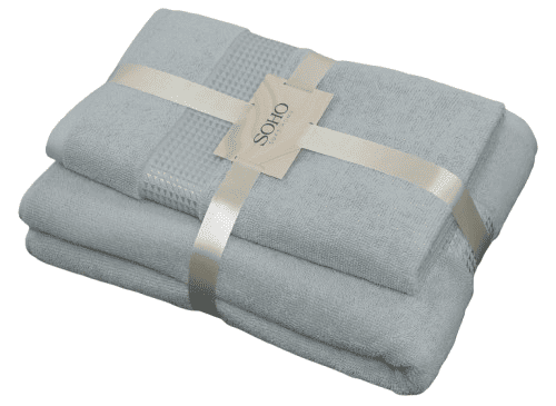 Текстиль банний SOHO Наб. руш. 50*90+70*140см бавовна 100% Elove Light Gray