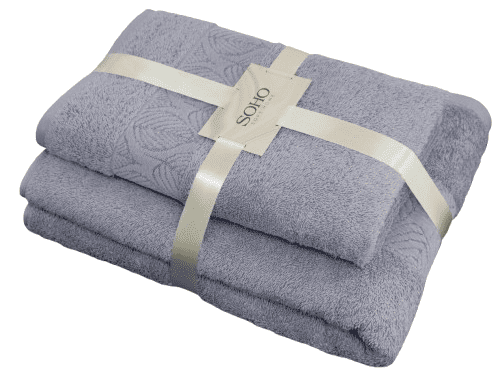 Текстиль банний SOHO Наб. руш. 50*90+70*140см бавовна 100% Elbe Gray