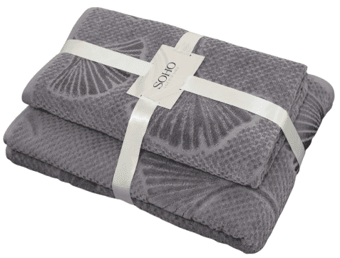 Текстиль банний SOHO Наб. руш. 50*90+70*140см бавовна 100% Fiji Gray