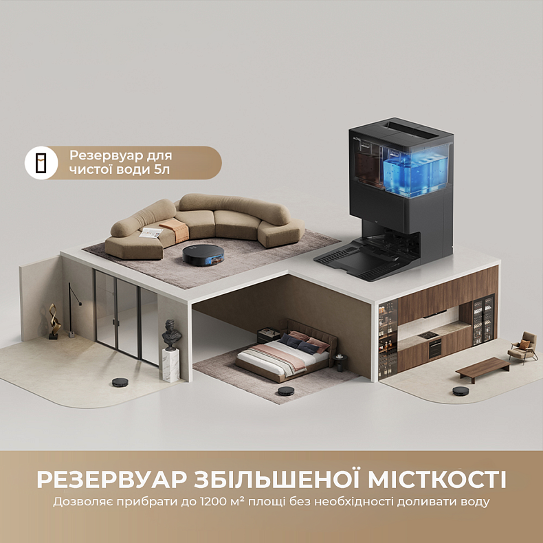 Пилосос-робот Mova S70 Roller Black