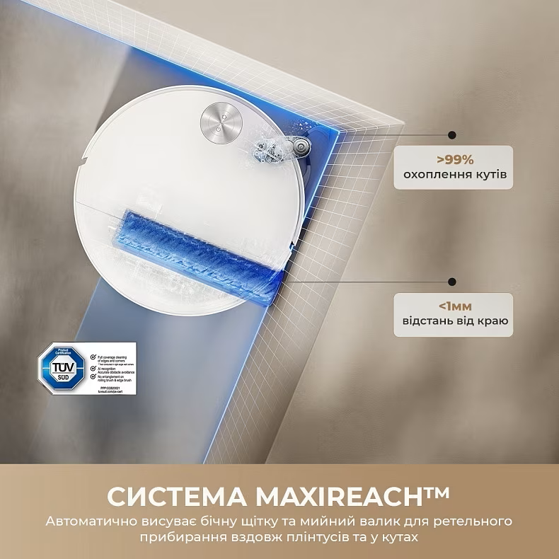Пилосос-робот Mova S70 Roller Black