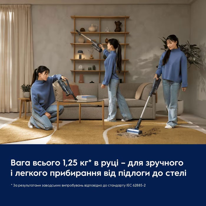 Пилосос акумуляторний ELECTROLUX EP51UH18DB