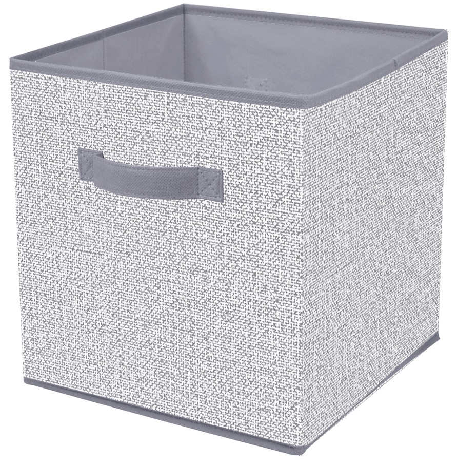 Корзина IDEA HOME NP-104R квад. ткан. Grey 26x26x28 см (NP-104R квад. ткан. Grey)