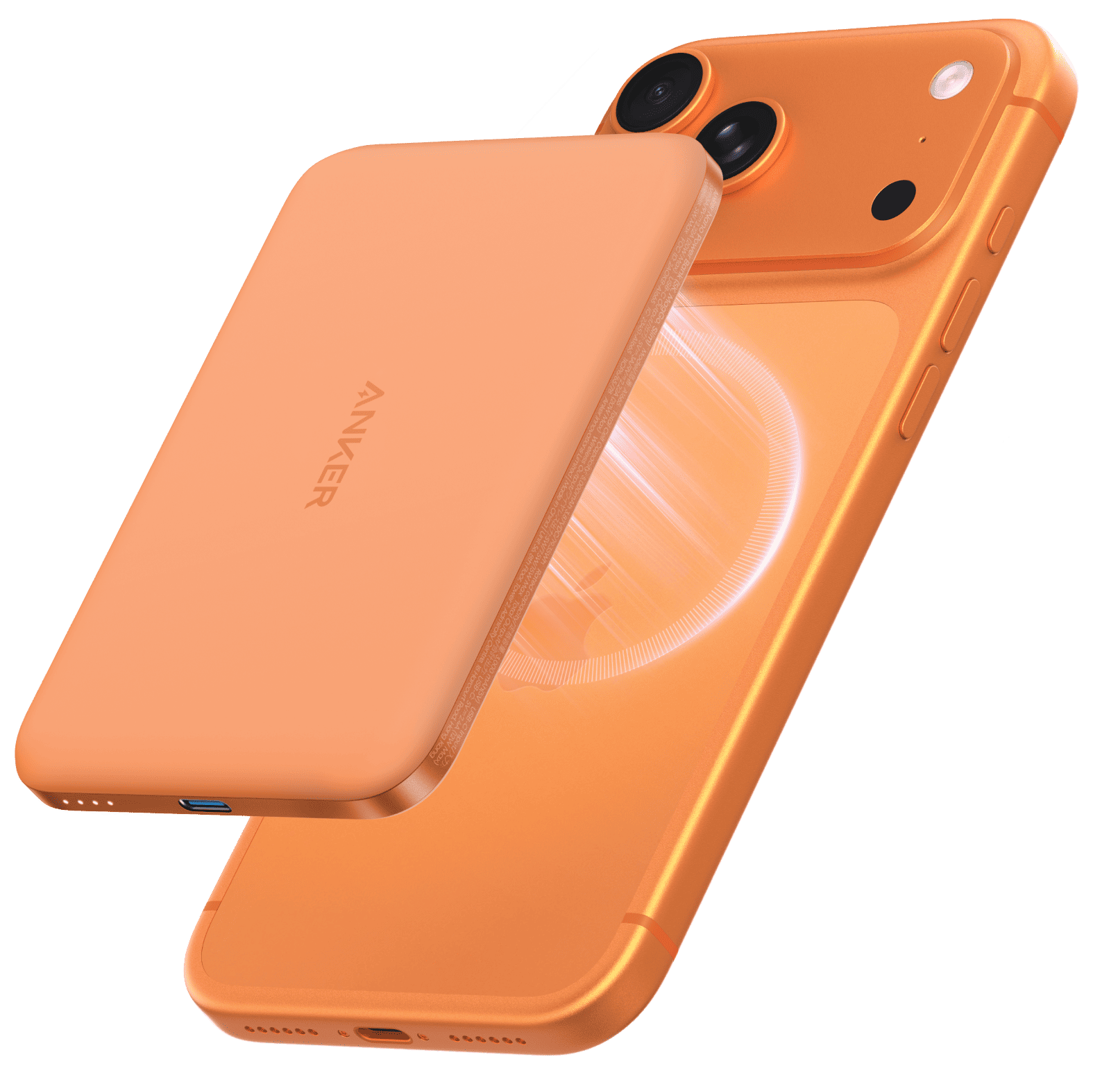 зовн. акум. ANKER Nano - 5000 mAh Qi2 15W MagGo Slim (Orange)