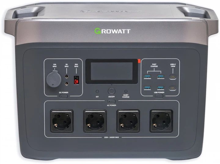 Зарядна станція Growatt 2400W 2048 Wh