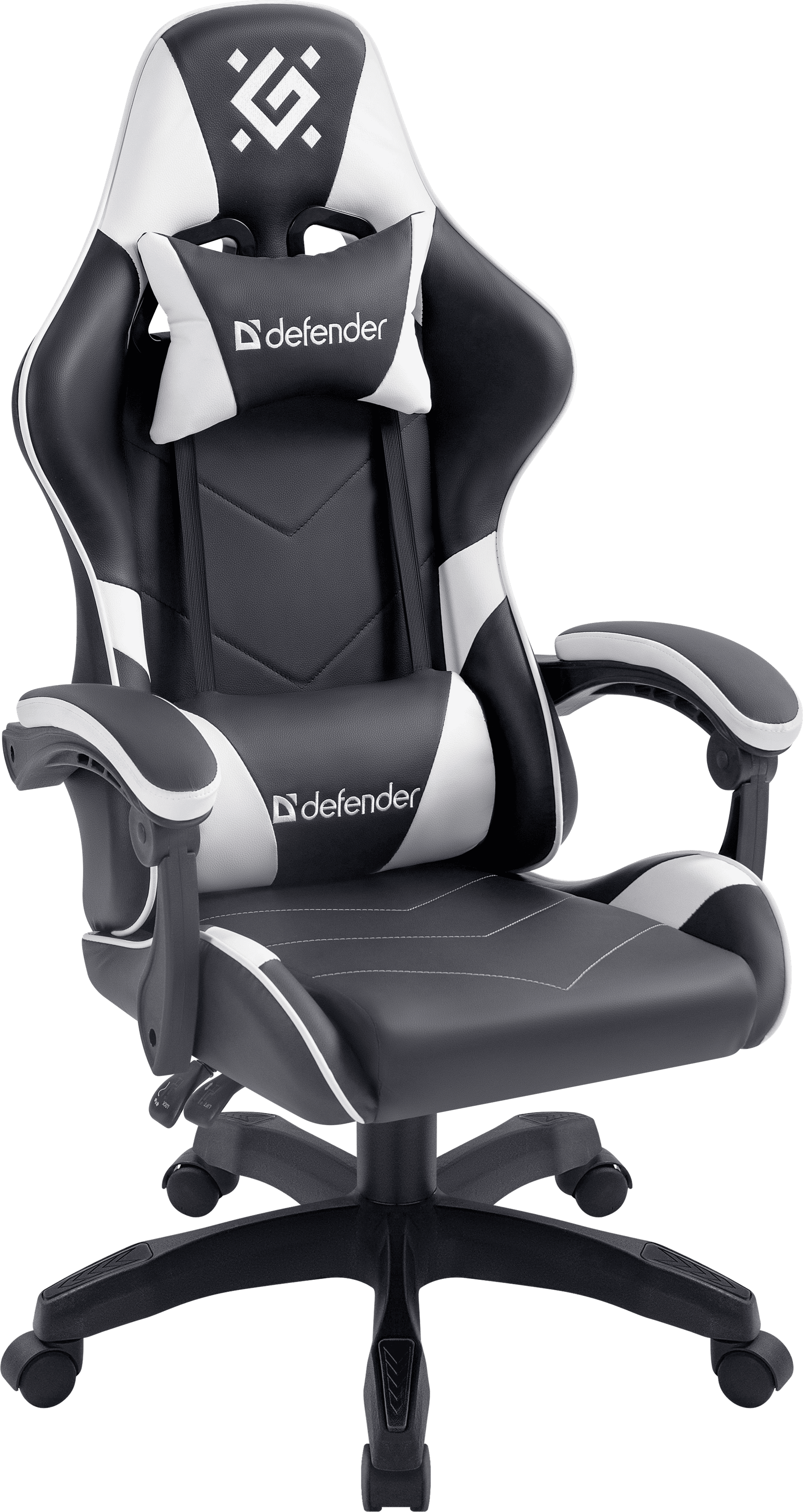 ігр. крісло DEFENDER (64023) Companion, Gaming, клас 3, PU, чорно/білий
