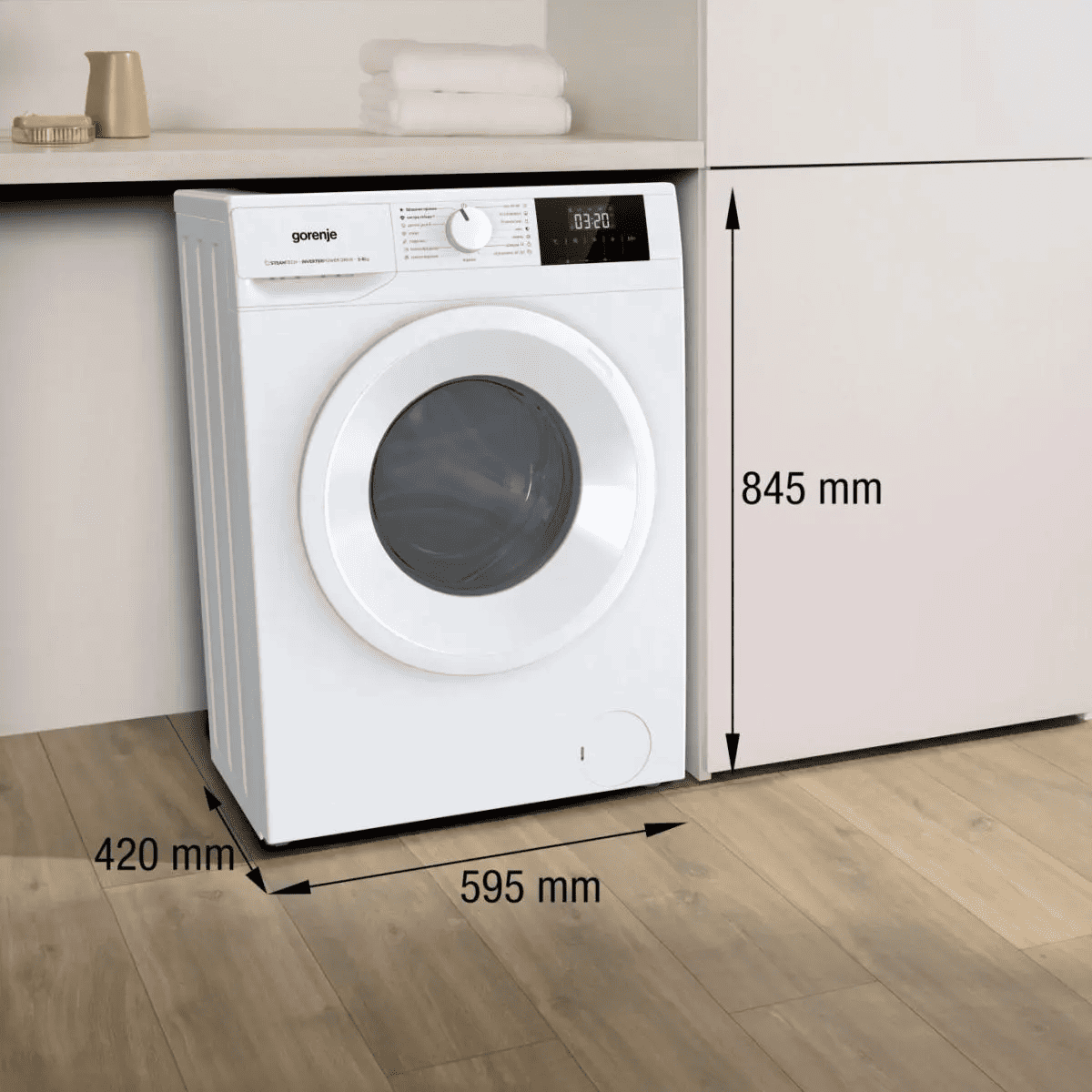 Пральна машина автоматична Gorenje WNGPI61SAS/UA (7311421)