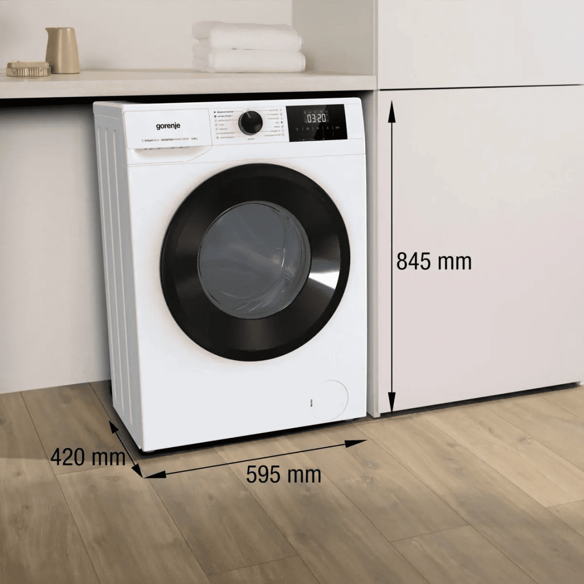 Пральна машина автоматична Gorenje W3NGPI61SAS/UA (7311425)