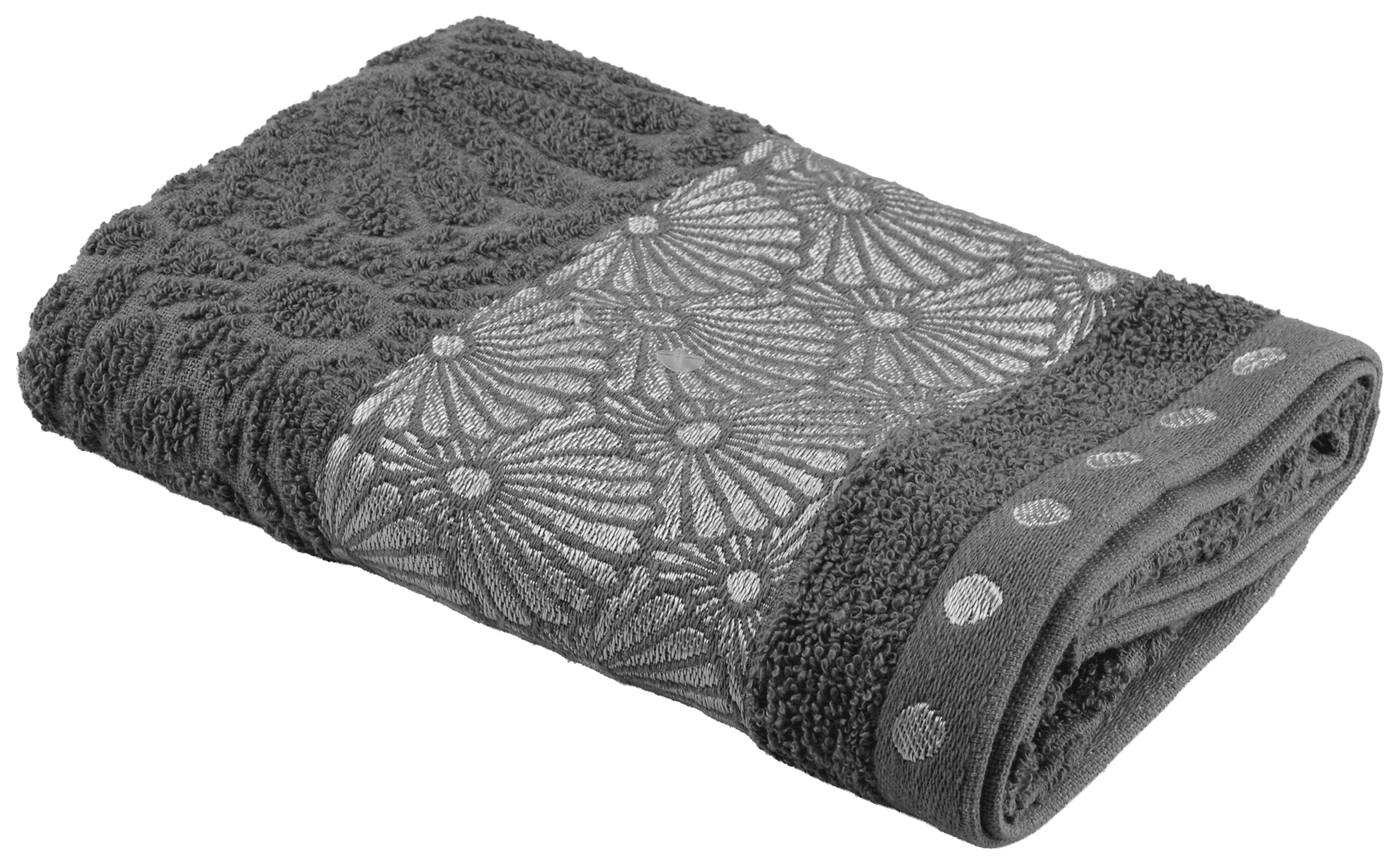 Текстиль банний SOHO Рушник 50*90 бавовна Flower Gray