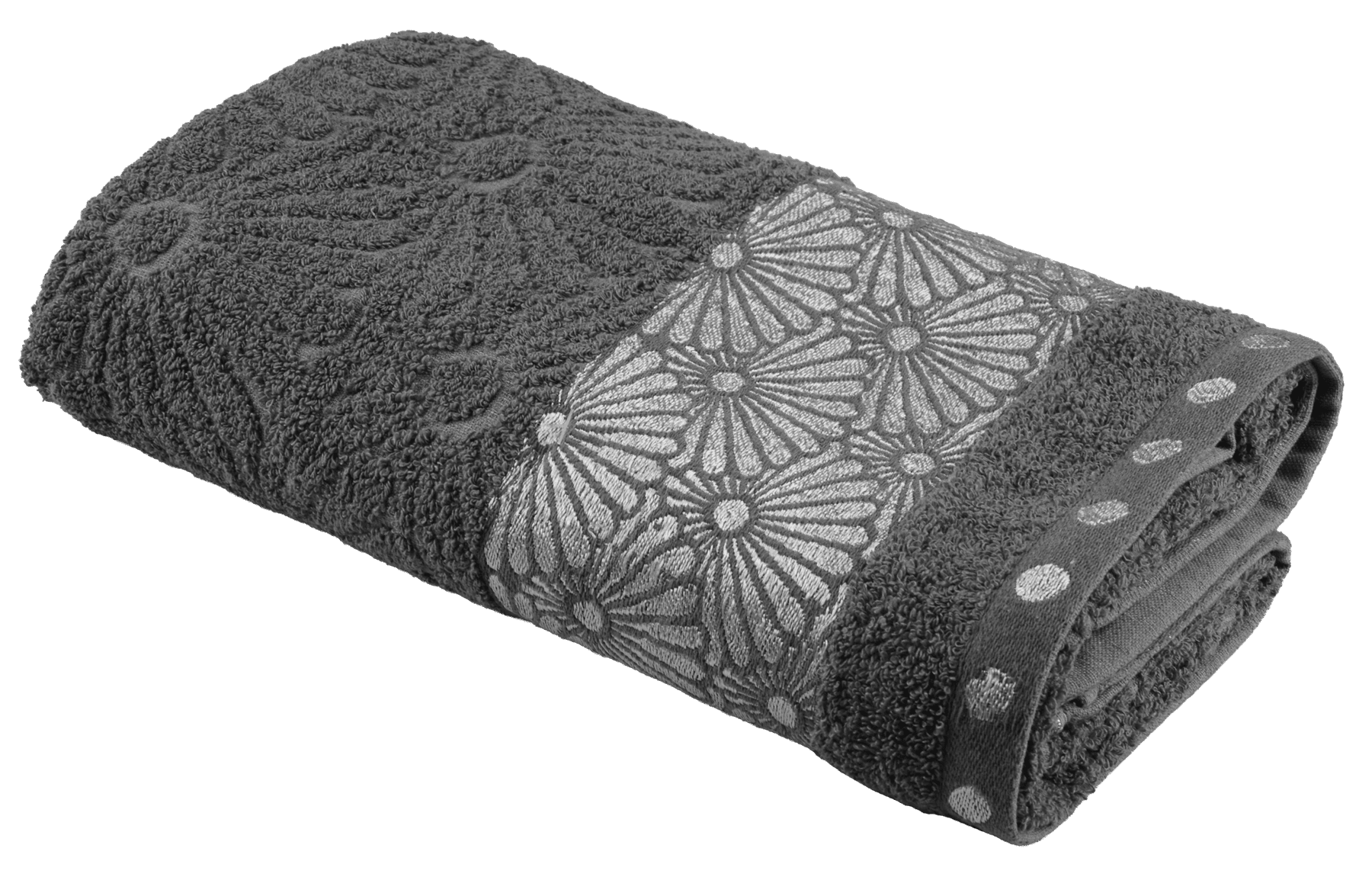 Текстиль банний SOHO Рушник 70*140 бавовна Flower Gray
