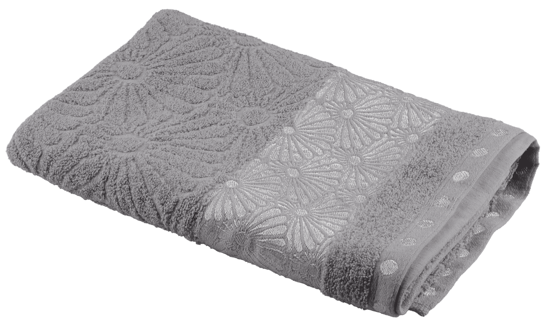 Текстиль банний SOHO Рушник 70*140 бавовна Flower Light Gray