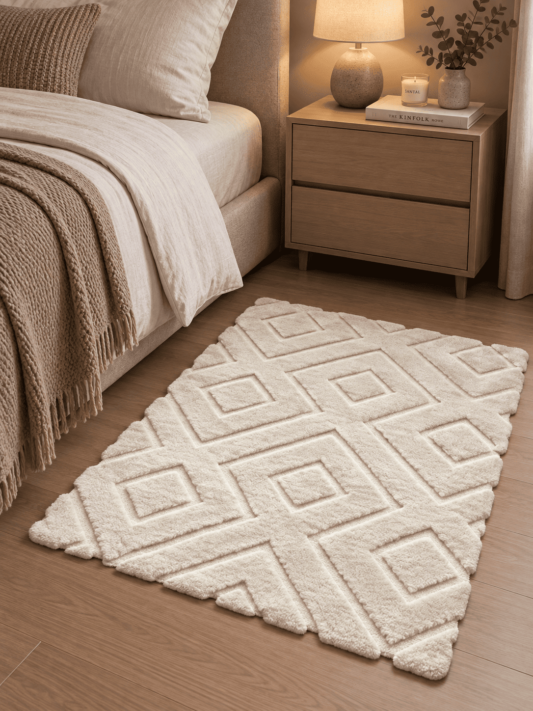 Текстиль банний SOHO Килимок 60*80 см Rhombus Ivory
