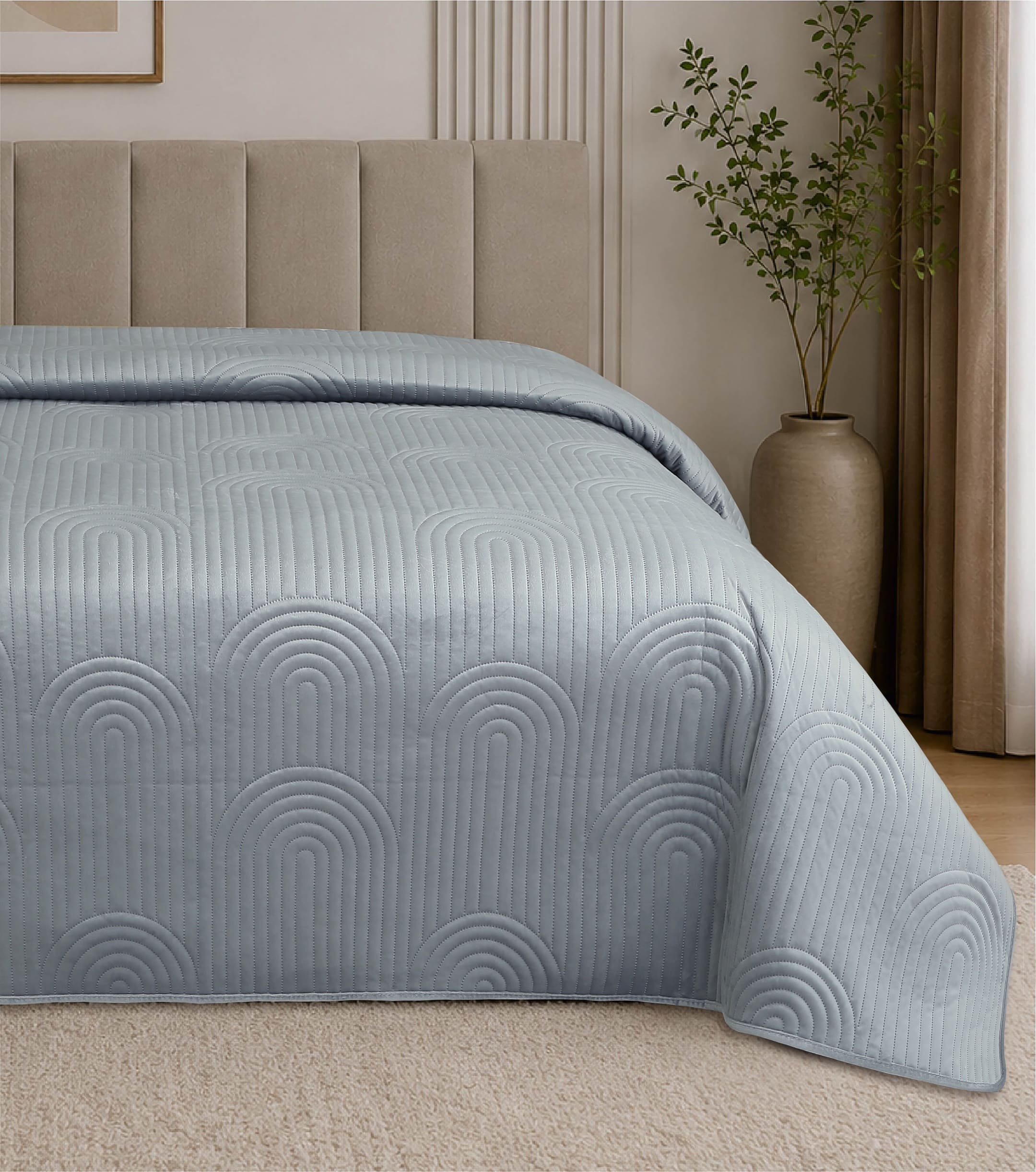 Текстиль для дому SOHO Покривало 220*240 см VELVET Rainbow Gray