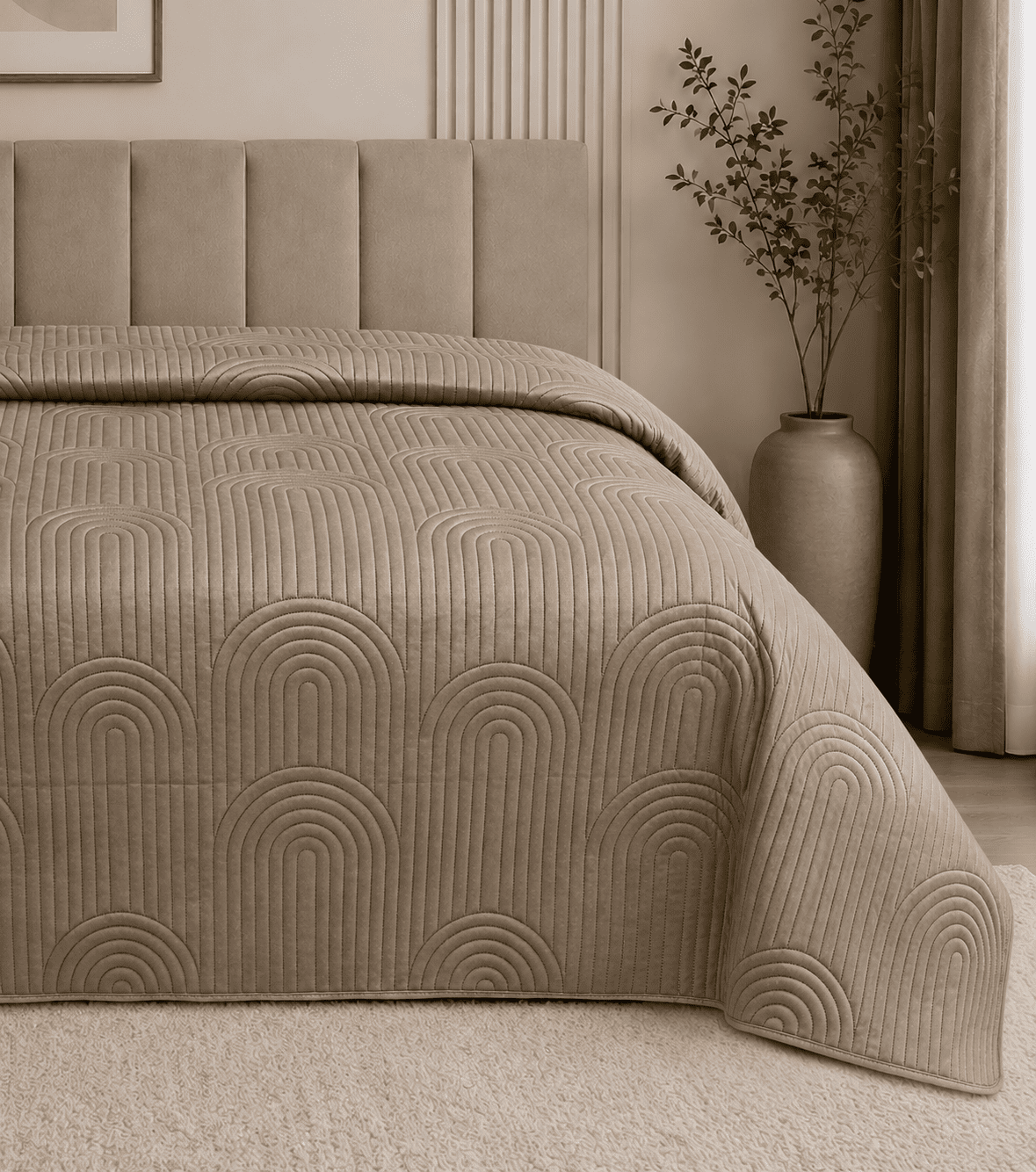 Текстиль для дому SOHO Покривало 220*240 см VELVET Rainbow Mocha