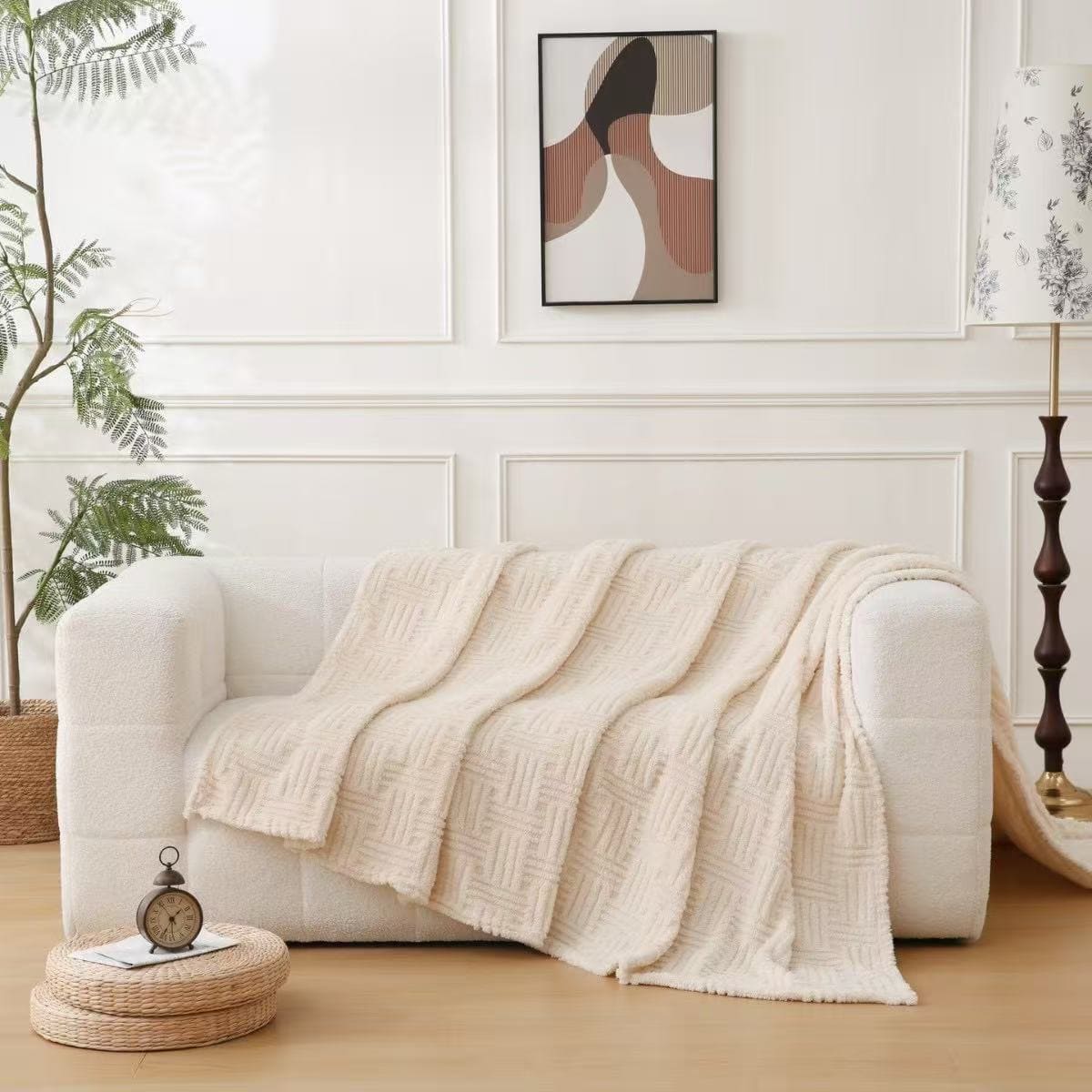 Текстиль для дому SOHO Плед 150*200 см Geometric Cream