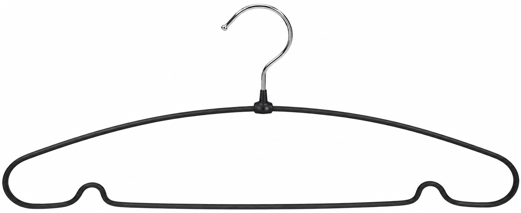 Вішалка IDEA HOME д/од. мет. вд/од. мет. в силіконі округл. 39,5*19 см (5 шт) Black (7261918)
