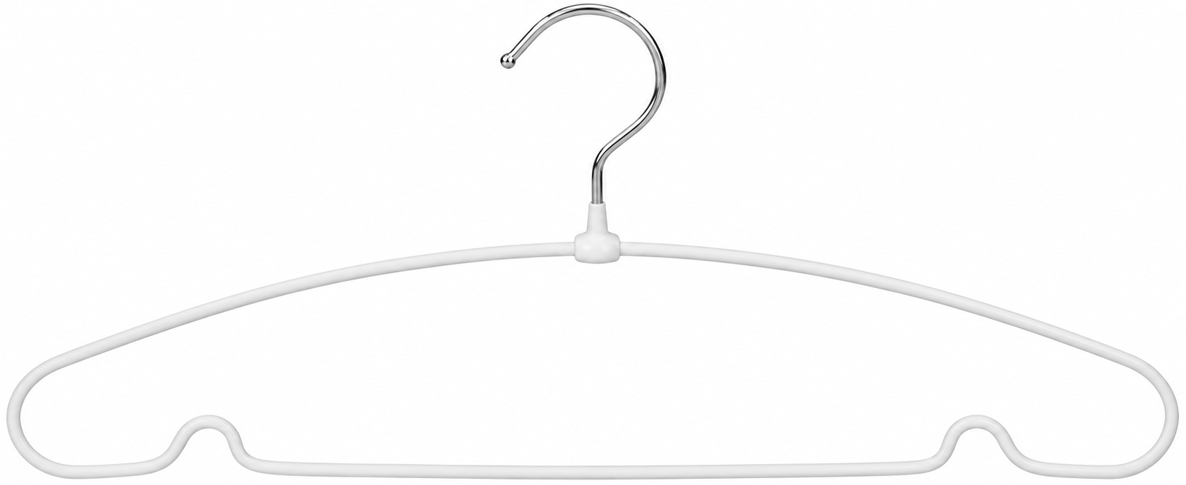Вішалка IDEA HOME д/од. мет. д/од. мет. в силіконі округл. 39,5*19 см (5 шт) White (7261920)