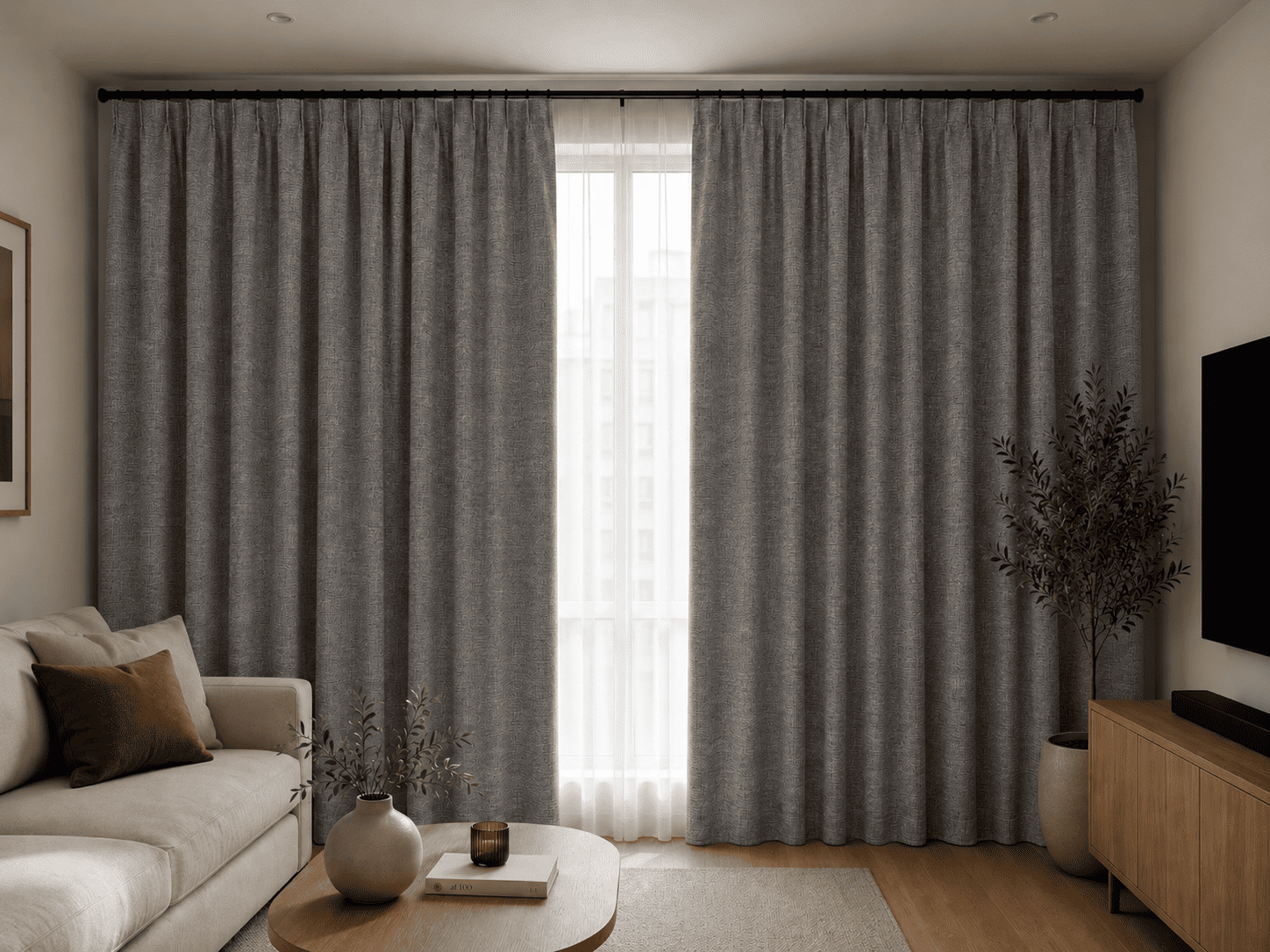 Текстиль для дому SOHO Штора блекаут Рогожка 150*270 см Gray