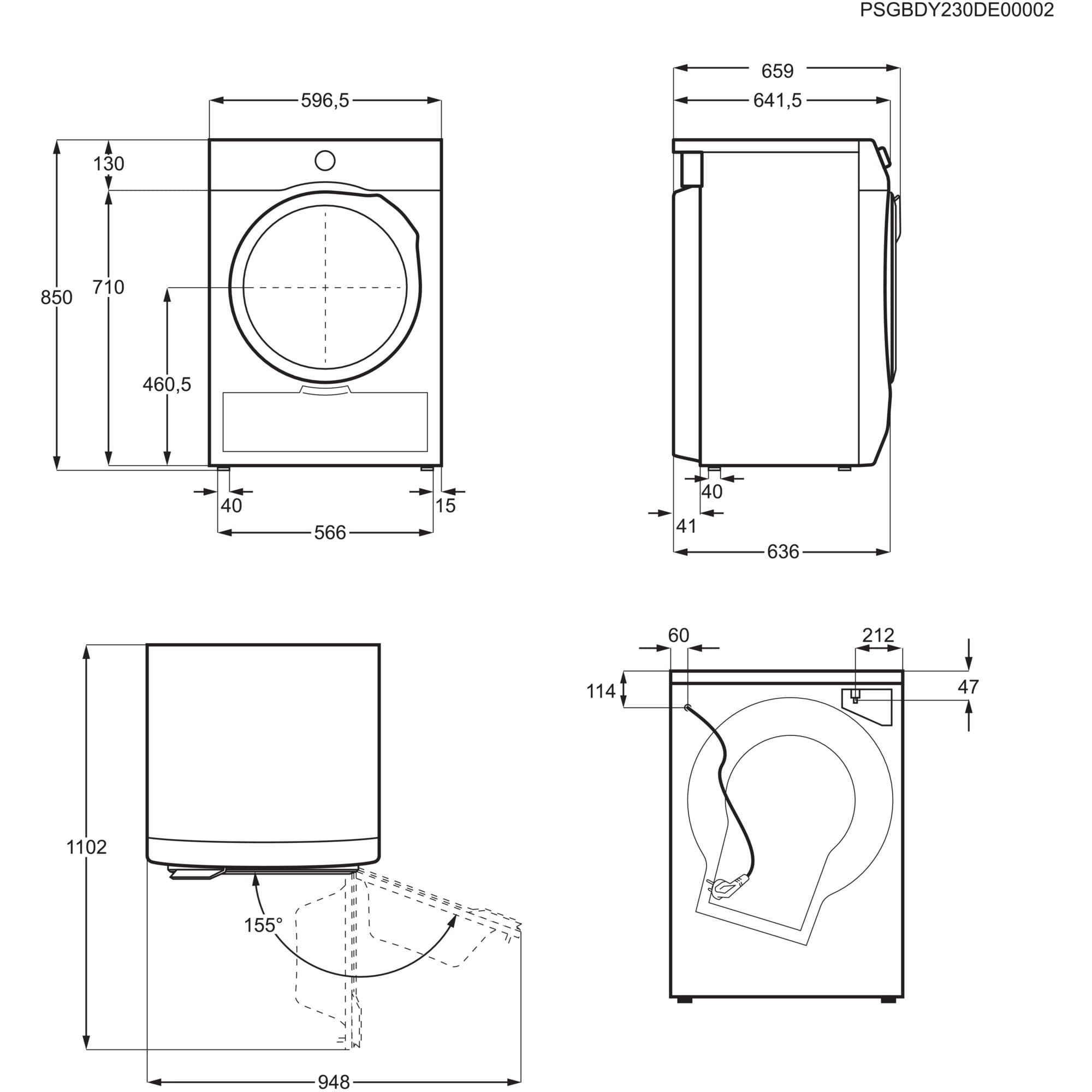 Сушильна машина Electrolux EW6D99BGU (7302643)