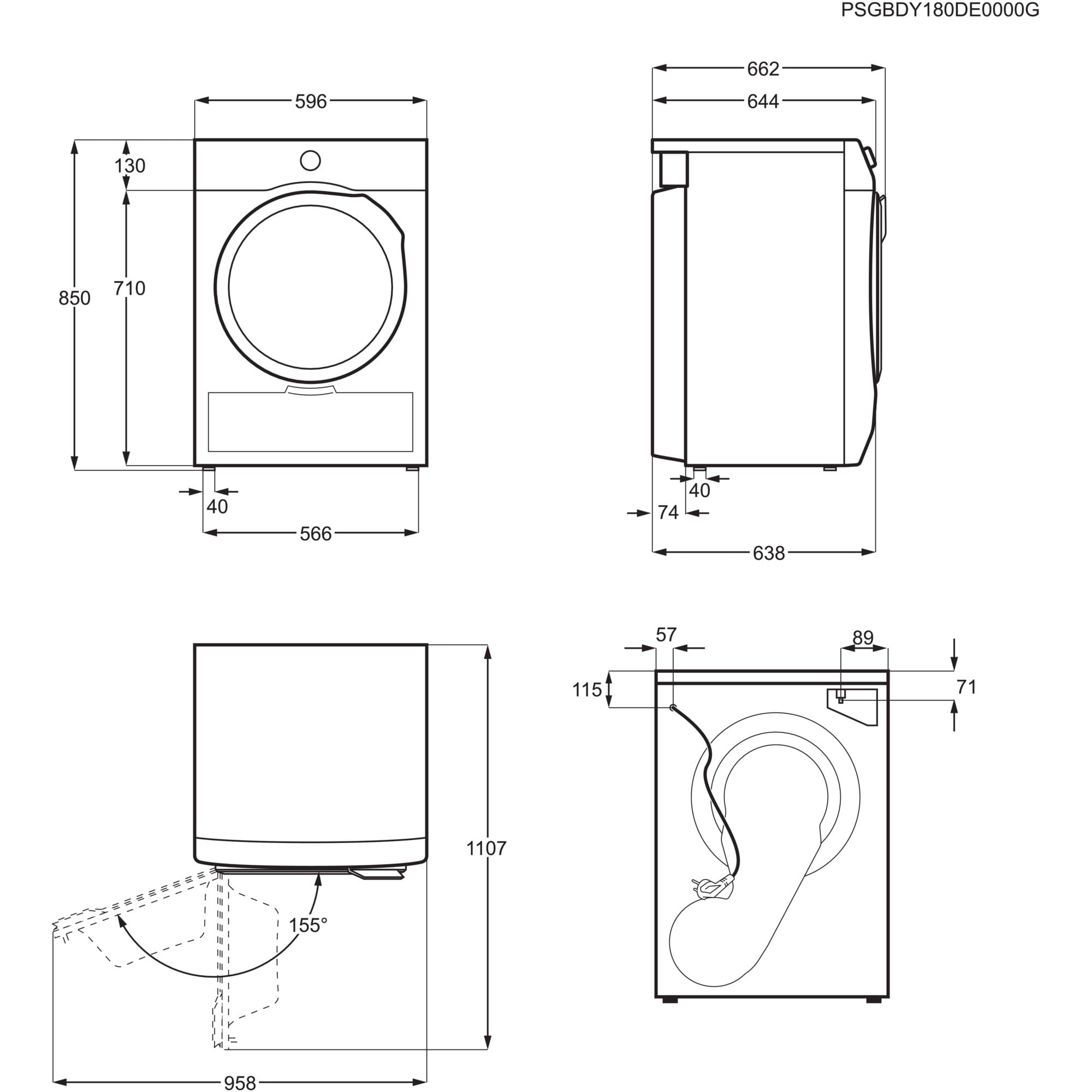 Сушильна машина Electrolux EW6D18CWU (7317585)