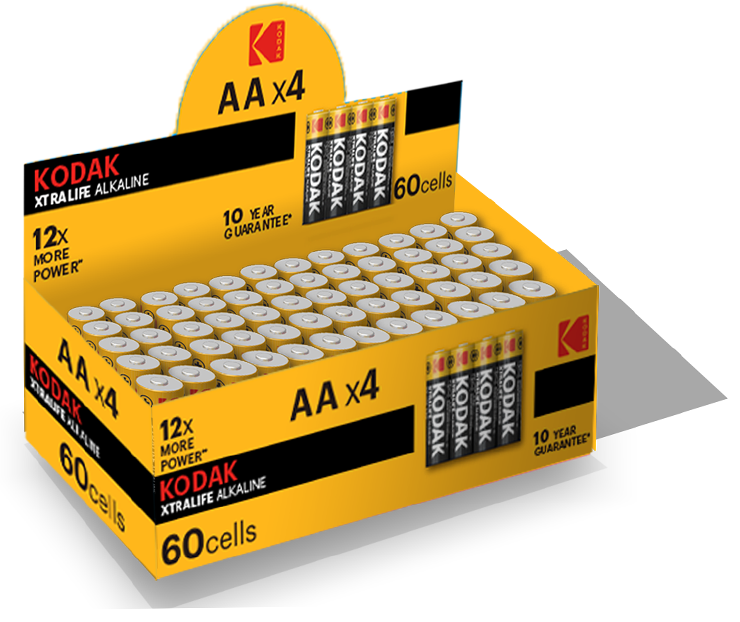 Батарейка KODAK XTRALIFE LR06 1x4 шт. коробка